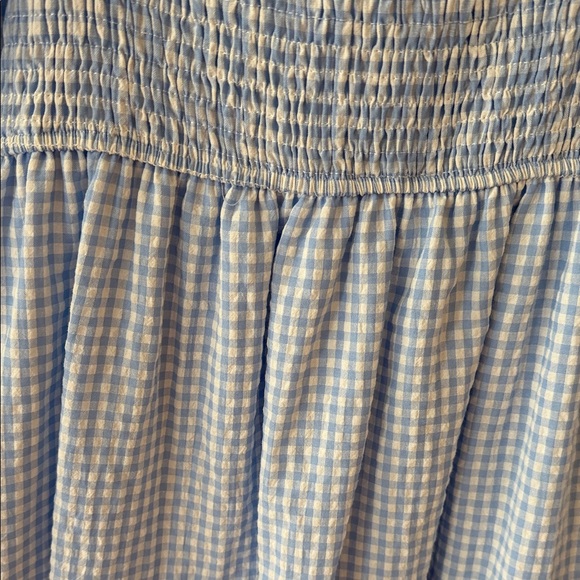 Blu Pepper Light Blue Gingham Mini Dress - Picture 4 of 5